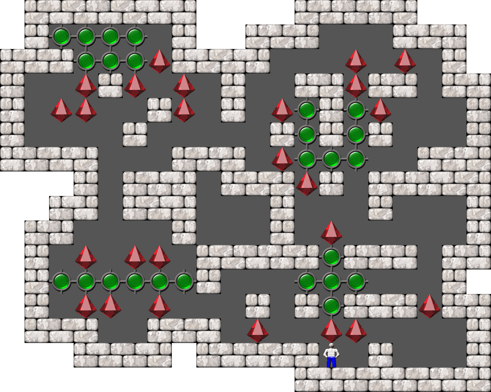 Sokoban Green Machine! level 27